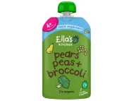 Ovocn kapsika Ella's Kitchen Hruky, hrok a brokolica, BIO 120g