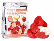 Chrumkave ovocie do vacku Banan +jahoda 23g