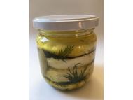 IBA nakladan syr s chrenom a koprom 340g