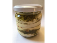 IBA nakladan syr so  zelenm pestom s vlaskmi orechami 390g