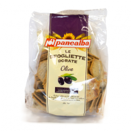 Slan talianske peivo SFOGLIETTE DORATE s olivami 180g